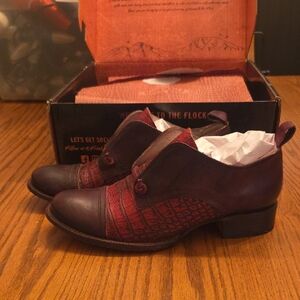 Freebird MABEL wine Leather Oxfords